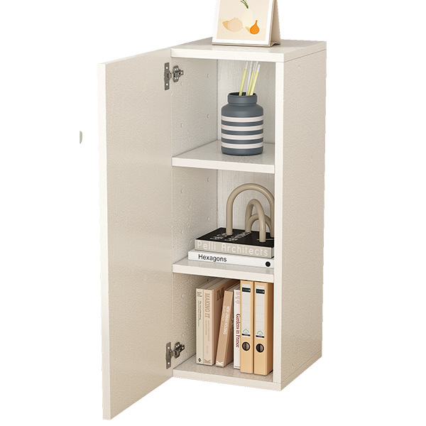 夹缝收纳细柜实木书架15 20 25 30cm窄边柜靠墙定 制超薄储物角柜