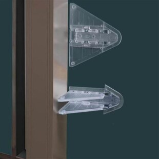 推拉柜门锁防宠物开门o儿童移门窗户锁浴室推拉门厨房滑轨门安全