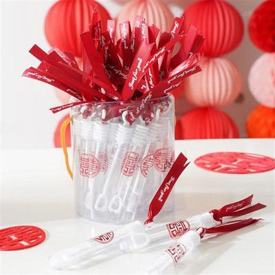 户外婚礼吹泡泡棒迷你结婚堵门游戏领证拍照道具气氛婚庆伴娘草坪