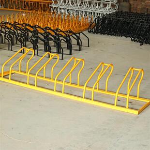 立式不锈钢卡位停车架非机动车辆停放架螺旋圆笼自行车架厂家定制