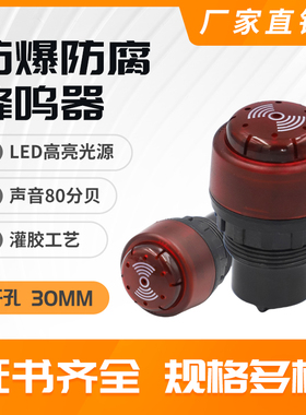 8030防爆蜂鸣器声光报警器闪光蜂鸣器80db 220V 24V 增安箱元器件