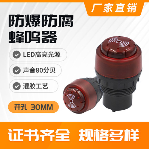 防爆蜂鸣器开孔30MM80分贝