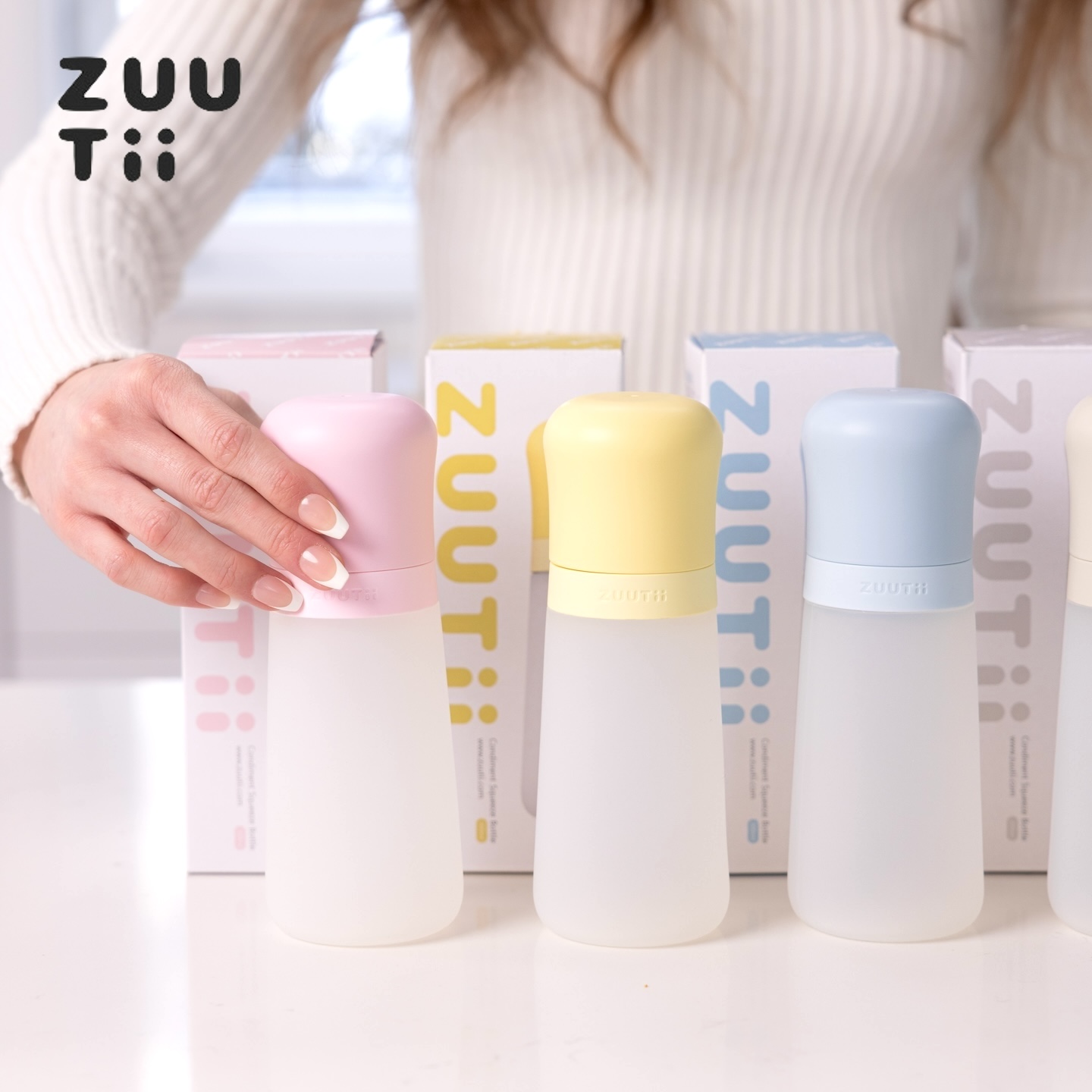 zuutii防漏硅胶油瓶厨房透明