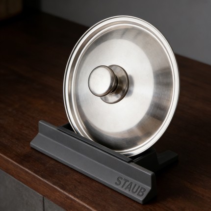 staub法国珐宝珐琅铸铁锅配件锅盖架子支架免打孔台面搁架放锅垫