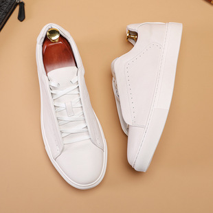 荔枝纹牛皮手工橡胶软底英伦复古风德训鞋 2026春新品 男式 板鞋 个性