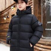 大童免洗黑金棉袄羽绒棉衣冬装 儿童棉服男童冬季 加厚外套2025新款