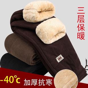 夹棉奶奶裤 老人棉裤 外穿加绒加厚妈妈东北防寒裤 2024新款 女秋冬季