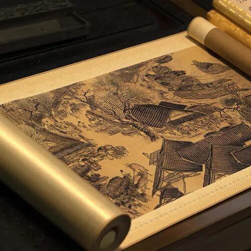 中钞《清明上河图》丝绸钞券珍藏版1:1原迹还原9米超长卷爆款