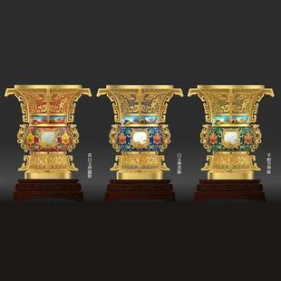 清祥瑞和尊霍铁辉袁长君冯延明家居摆件收藏送礼景泰蓝花丝