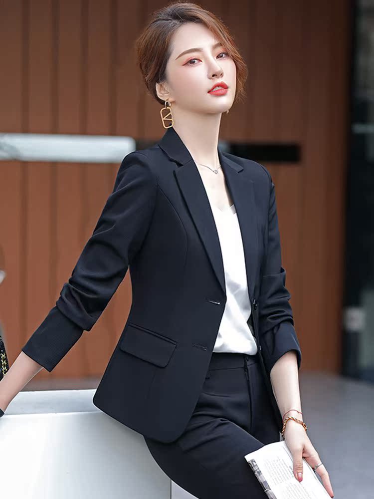 职业西装套装女2021秋季新款高端正装气质修身女装