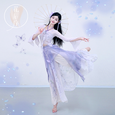 花辰序仙气飘逸身韵服纱衣演出服