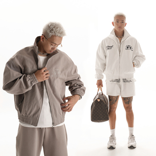 穿搭 男士 OOTC 老钱风休闲复古刺绣立领夹克外套2025秋冬新款