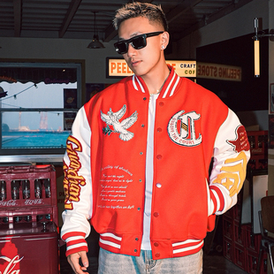 复古毛巾绣防风棒球服外套男新款 OOTC「守护天使」25年早春季 美式