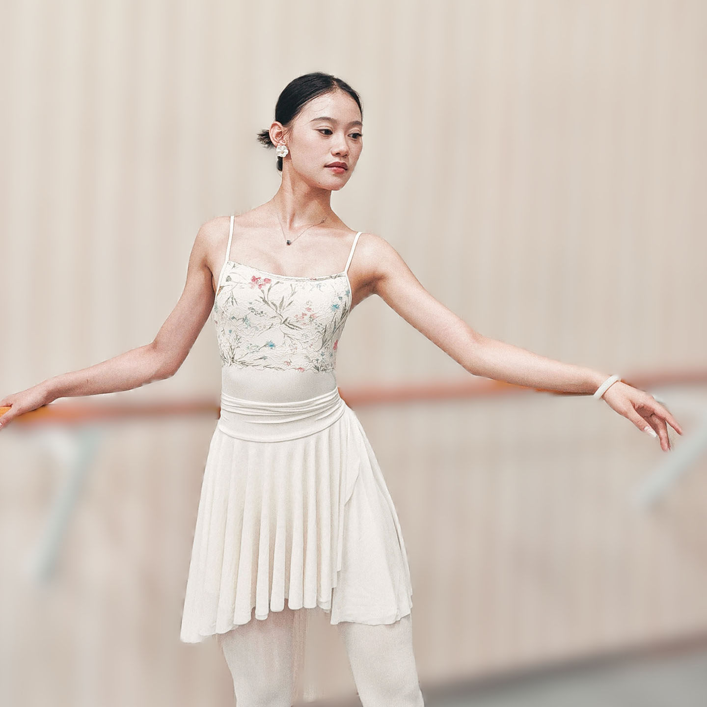 Onlyballet 莫奈芭蕾舞蹈瑜伽专用练功服体操基训服蕾丝吊带体服