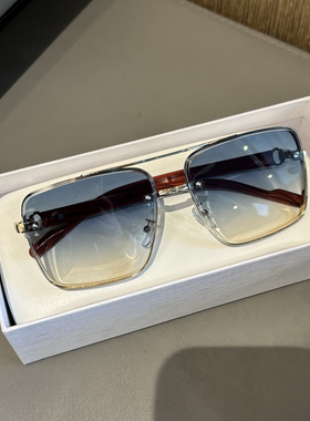 彩色海洋片大框太阳镜男女无框切边显脸小高级感开车眼镜遮阳墨镜