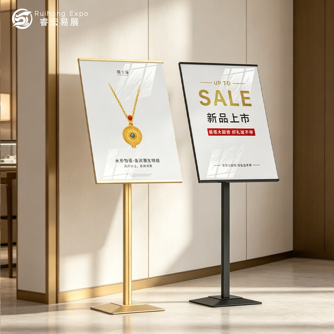 落地广告牌展示架户外立式防风立牌导向水牌宣传海报KT板广告PP牌
