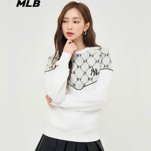 MLB男女休闲百搭圆领复古卫衣