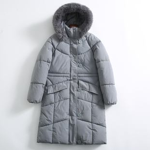 土耳其单 棉衣棉服加厚外套女 秋冬保暖宽松大被子连帽毛领长款