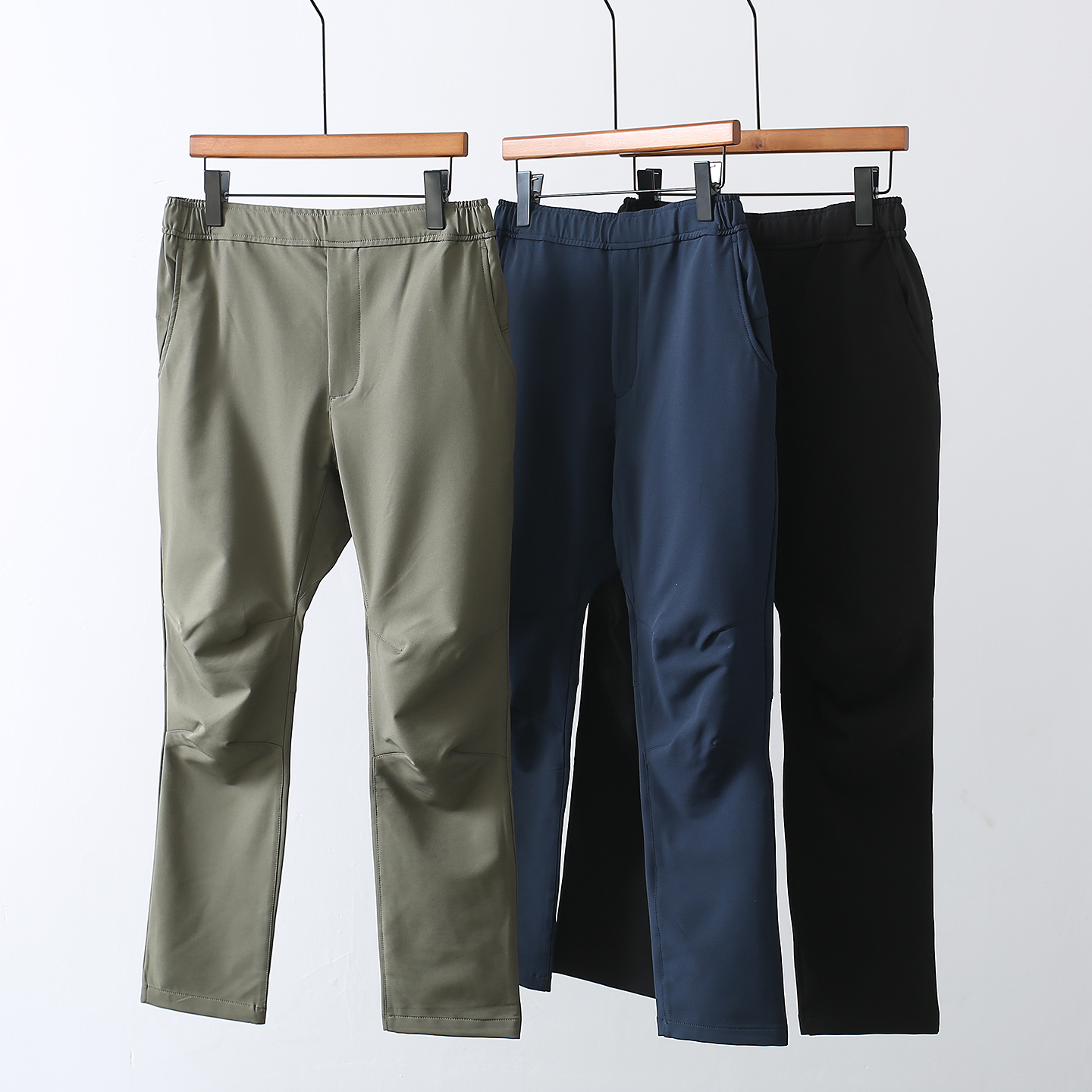 日单尾货轻量保暖防风防泼水弹力秋冬男女户外攀岩登山休闲九分裤