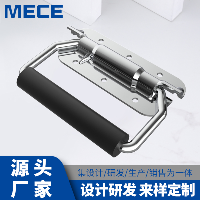 304不锈钢弹簧工业拉手重型滚塑箱承重提手柜门设备箱体五金把手