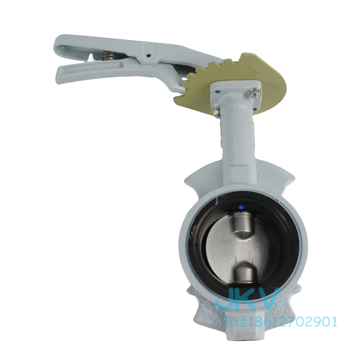 日本北泽蝶阀 PN16DJUE 进口不锈钢板手柄对夹蝶阀 开关阀门