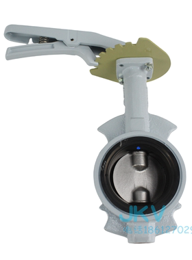 日本北泽蝶阀 PN16DJUE 进口不锈钢板手柄对夹蝶阀 开关阀门