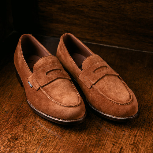 SHOESILO真皮乐福鞋固特异