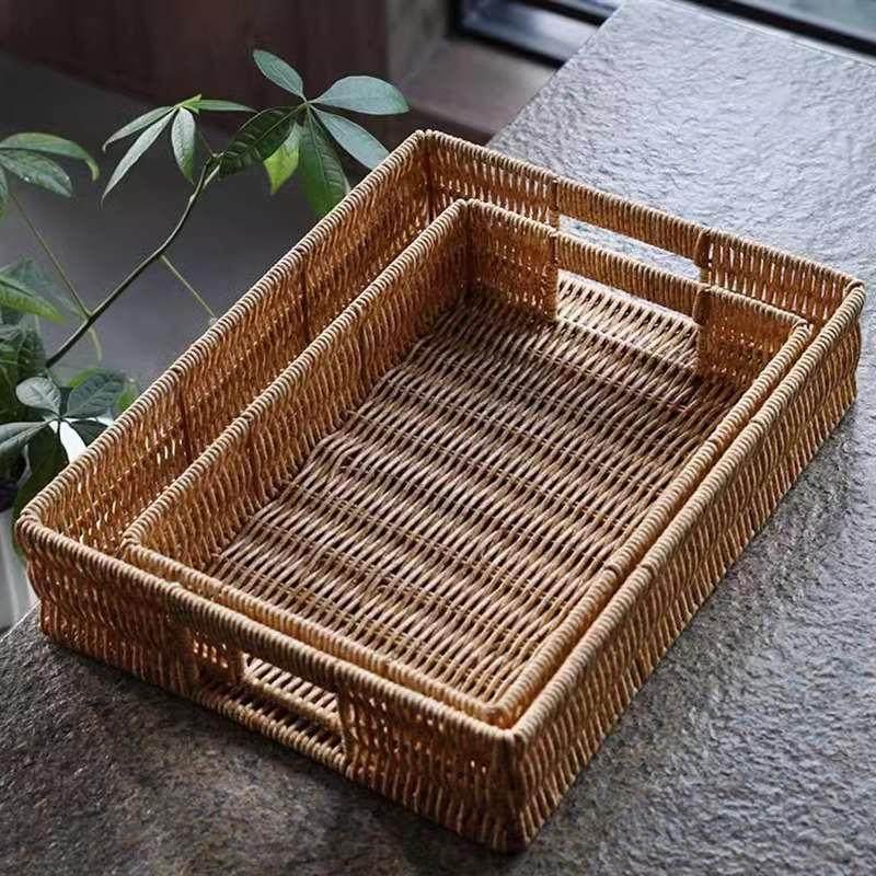 防水酒店毛巾托盘仿藤收纳筐藤编置物篮子浴室洗手台卫生间收纳盒,玩具/童车/益智/积木/模型,其它玩具,淘宝优惠券,粉丝福利购,淘宝优惠卷