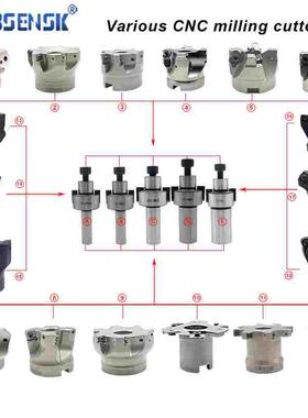 45度铣刀盘SEMT13T3  SEET12T3 刀片通装铣刀盘 ASX445精洗飞刀盘