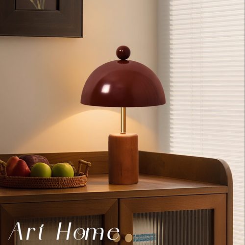 法式复古中古风台灯美式实木卧室高级感床头灯酒店卧室床头台灯