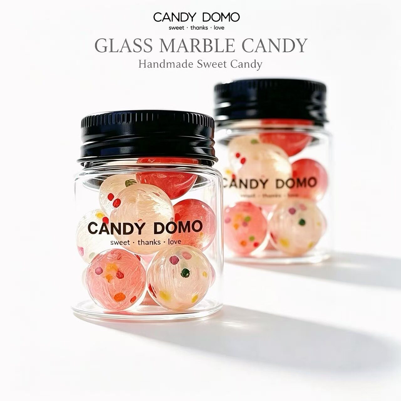 CANDYDOMO手工制作琉璃弹珠糖海盐薄荷柠檬味解暑解腻电解补给