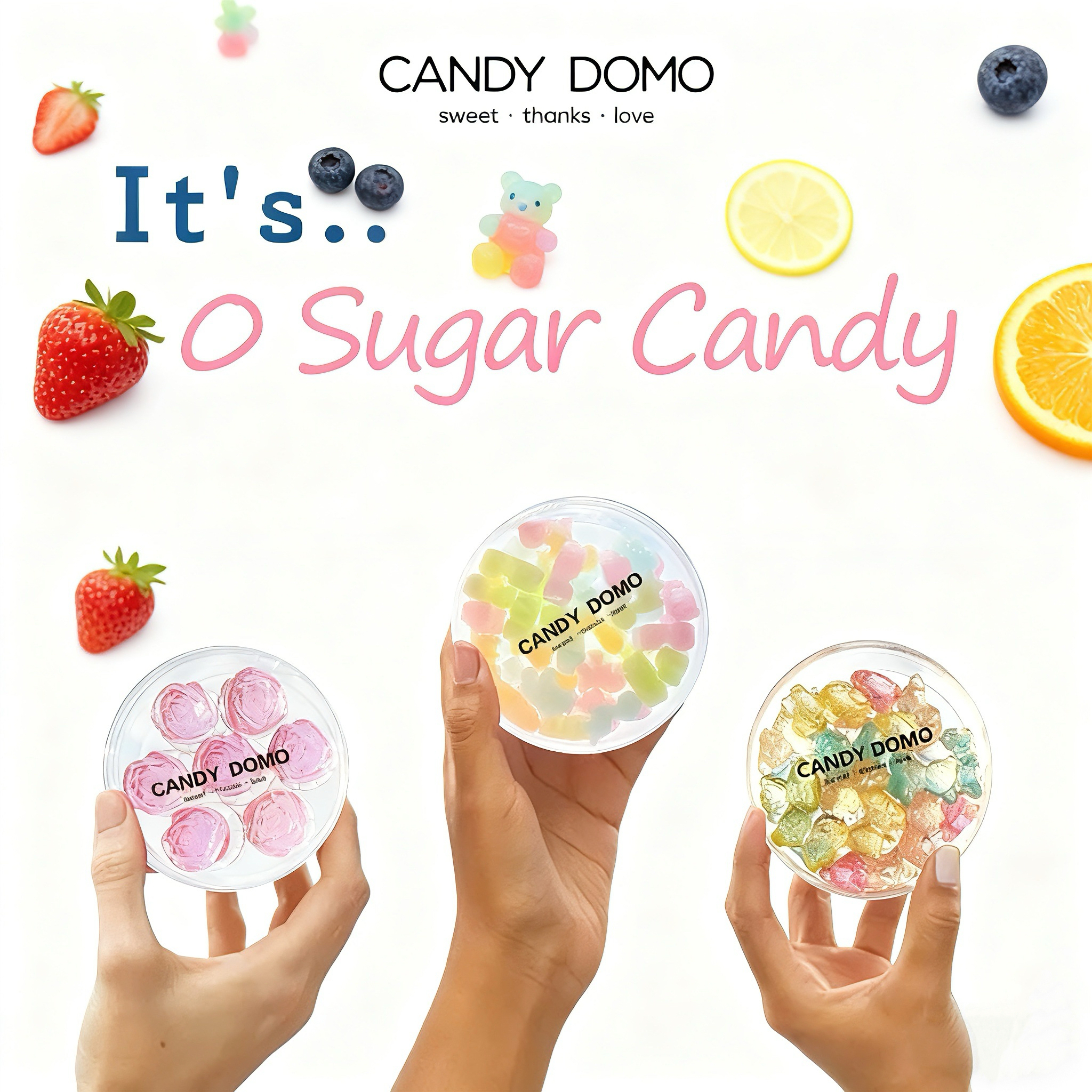 手工创意钻石糖水果糖果