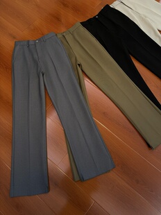 SaiTuiCL【加长版】秋冬vibe开叉微喇西裤男垂坠高级感堆积拖地裤