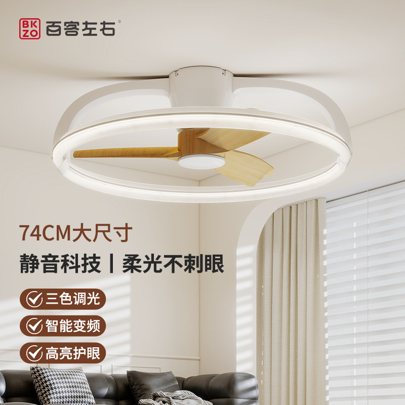 新款简约无噪音风扇灯