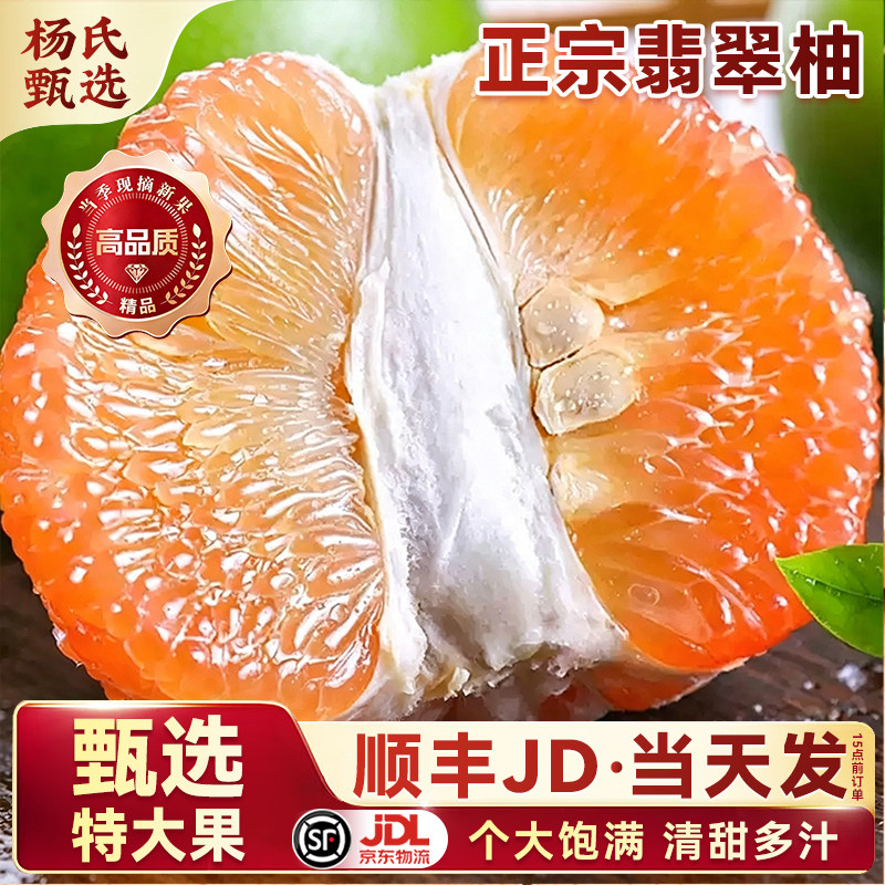 【甄选大果】正宗翡翠柚当季新鲜水果青皮蜜柚子红心红肉顺丰整箱
