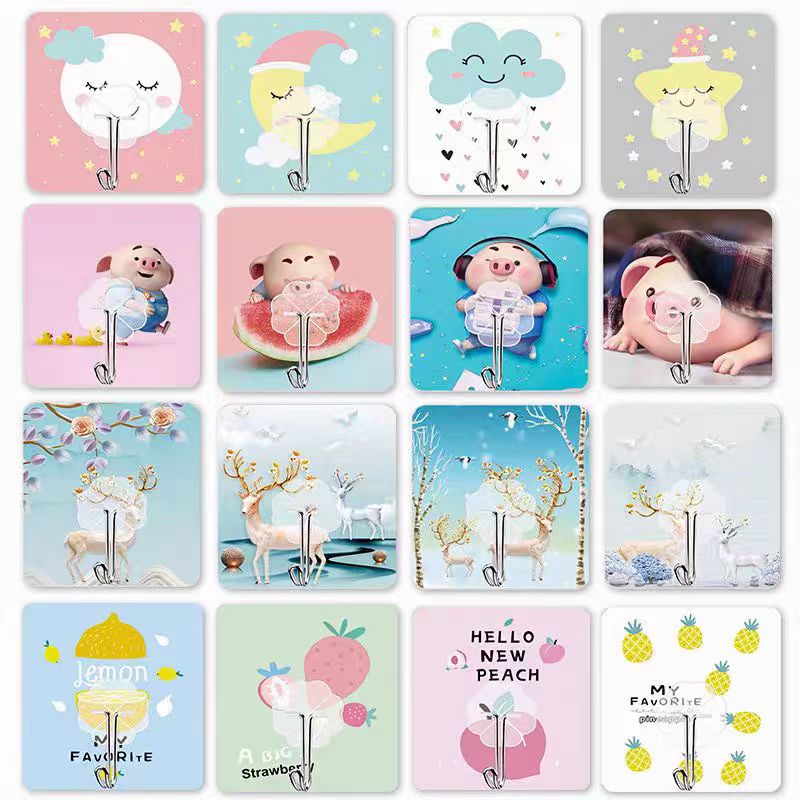 鹿角造型挂钩卡通挂钩粘顶挂钩多用途多功能挂钩