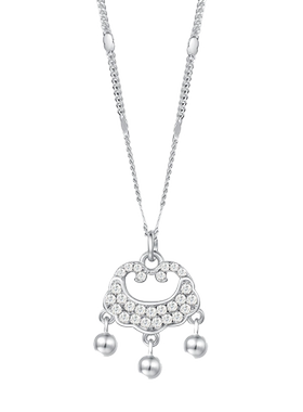 fanci范琦平安锁项链女925银