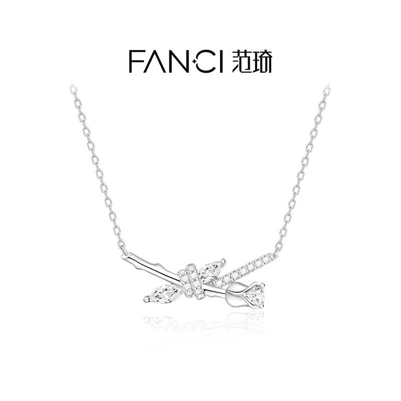 范琦玫瑰恋人项链情人节送女友