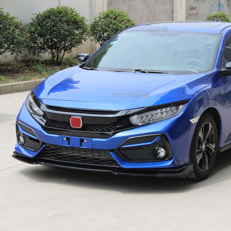 适用适用于2016-本田思域10十代两厢版改装前铲前保险杠前唇下唇