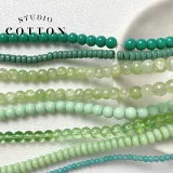 Стеклянное зеленое украшение-шарик из нефрита, ожерелье и браслет из жемчуга, DIY