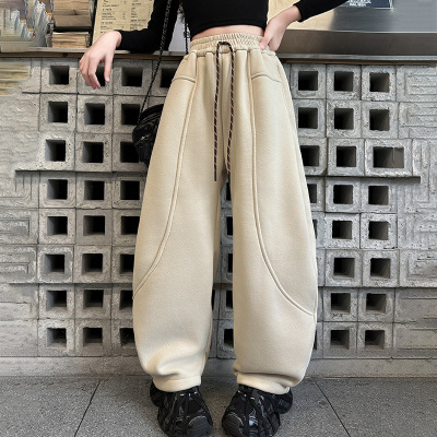 女童卫裤秋款百搭休闲裤弯刀裤舒服洋气新品好版型早秋潮款2025