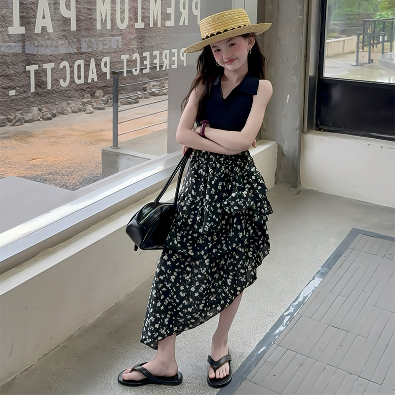 女童2025新款半身裙套装服装夏季服饰新品经典穿搭韩范夏日潮流