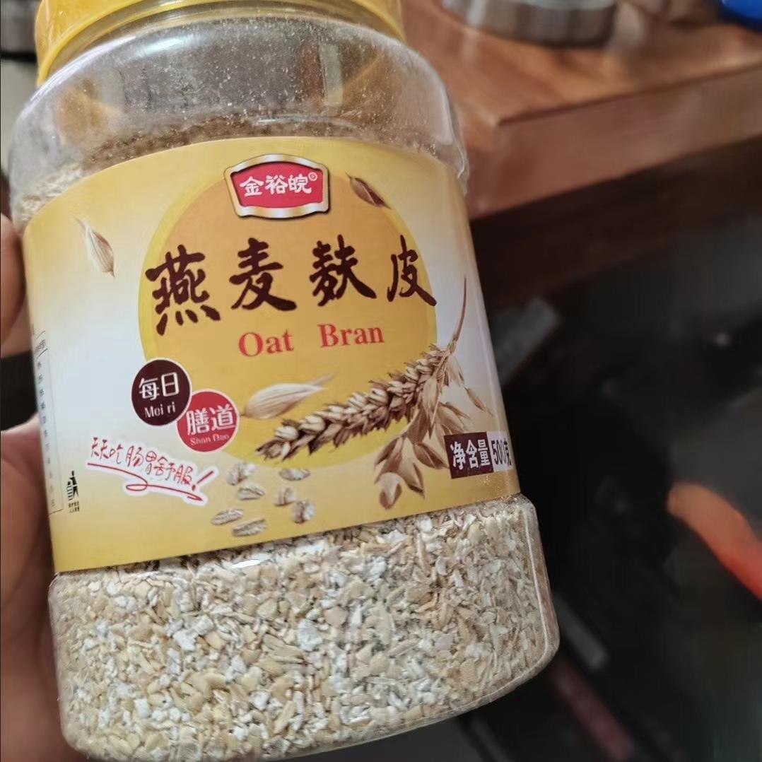 金裕皖高纤燕麦麸皮原味纯麦麸早餐营养代餐高饱腹冲泡免煮速食品