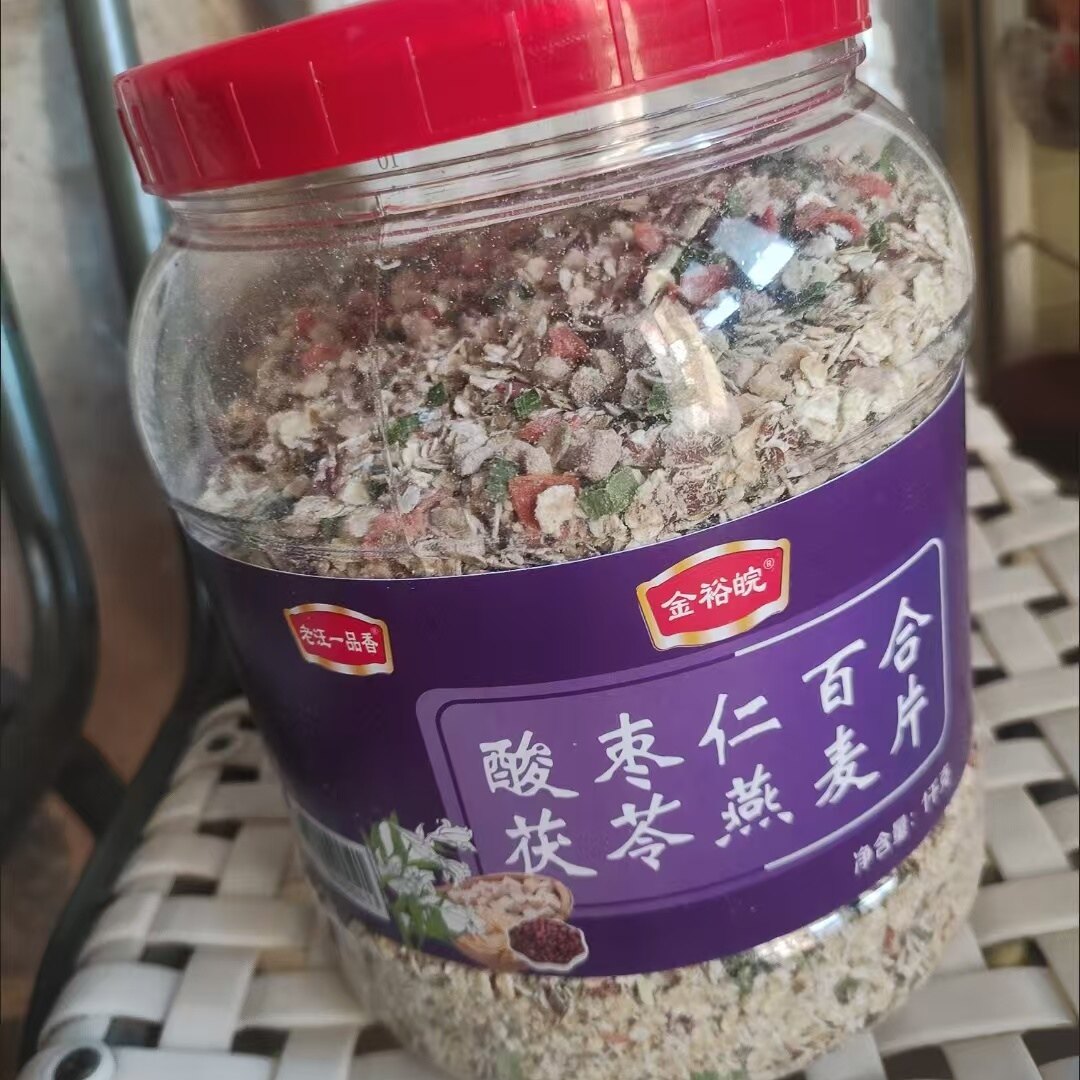 酸枣仁百合茯苓燕麦片无蔗糖免煮即食营养健康中老年早代餐速食品