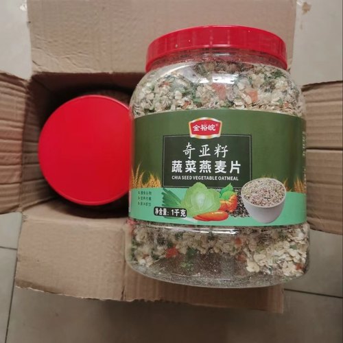 奇亚籽蔬菜燕麦片1000g/罐多谷物混合营养健康早餐即食免煮速食品