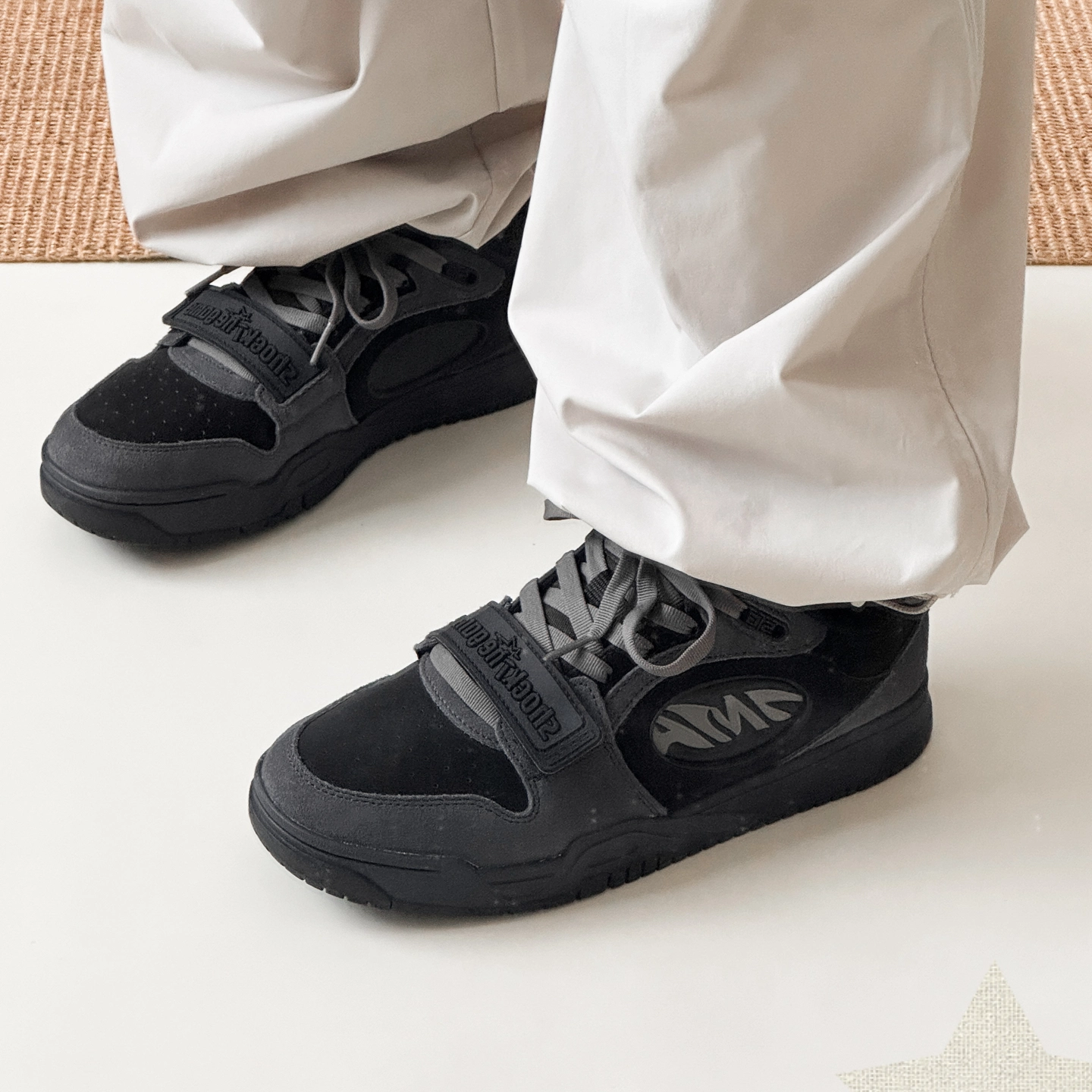 Anta安踏 STG 黑灰 包裹性防滑耐磨 低帮 板鞋 男款 912521801S-3,运动鞋new,板鞋,淘宝优惠券,粉丝福利购,淘宝优惠卷