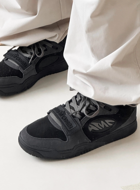 Anta安踏 STG 黑灰 包裹性防滑耐磨 低帮 板鞋 男款 912521801S-3