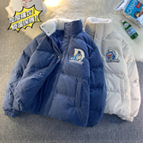 1005-2-LMF004-P128哆啦A梦男立领冬季加厚情侣宽松灯芯绒棉服，男装棉衣，星座1005-2