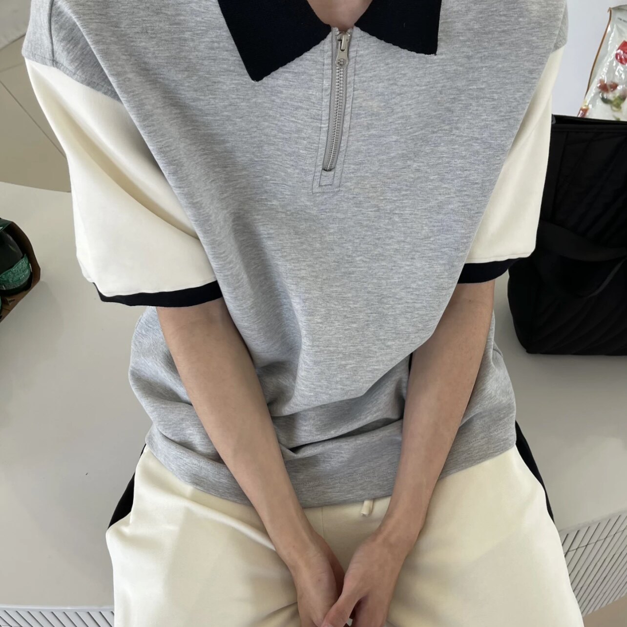 1005-2-T7006-P48有原图保护夏季港风男士宽松POLO短袖T恤上衣,男装Polo衫,星座1005-2