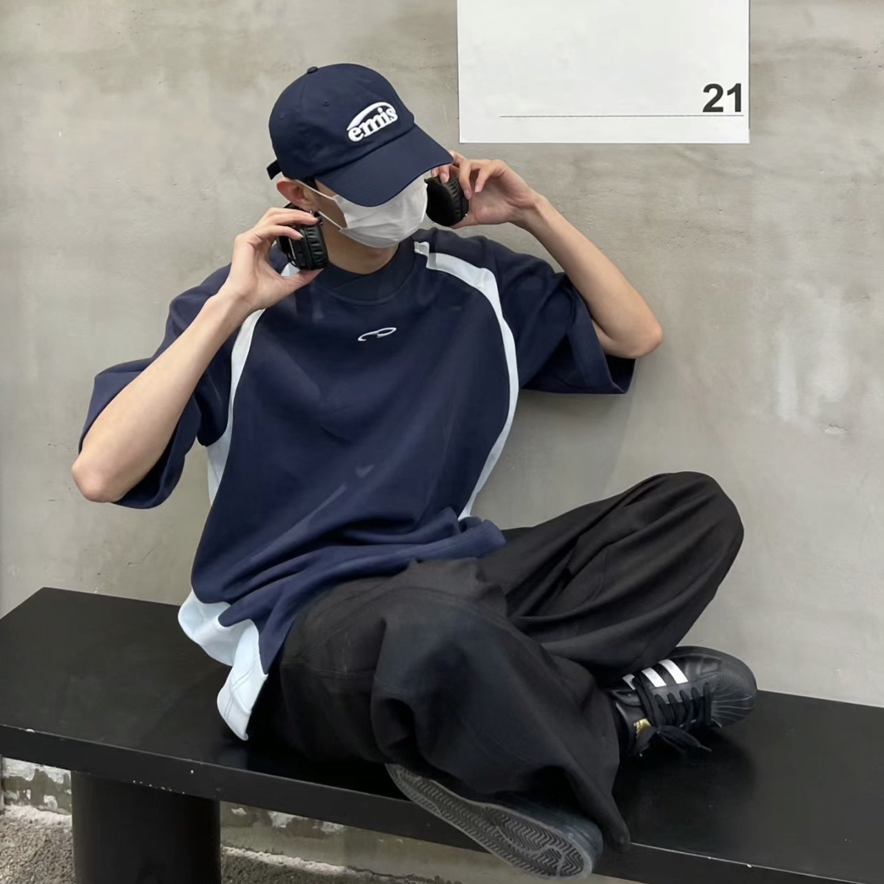 1005-2-T7003-P38有图片保护夏季港风男士宽松圆领T恤短袖上衣,男装T恤,星座1005-2